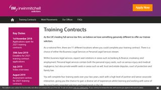 Training Contracts | Irwin Mitchell Graduates