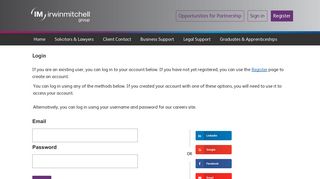 Sign in - IrwinMitchell | Careers