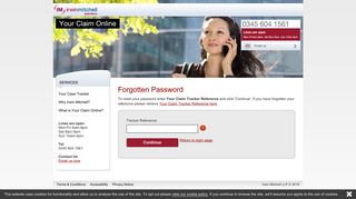 Forgotten Password - Irwin Mitchell - Your Claim Online