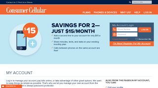 My Account Login - Consumer Cellular - The Best No Contract ...