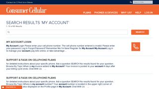 SEARCH RESULTS 'my account' - Consumer Cellular - The Best No ...