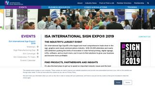 ISA International Sign Expo® 2019 - International Sign Association