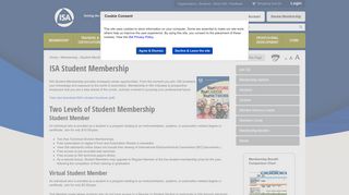 Student Membership- ISA