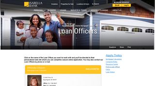 Welcome to Isabella Bank - Loan Officer Results Page
