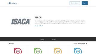 ISACA - Badges - Acclaim
