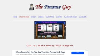 Can You Make Money with Isagenix — The Finance Guy