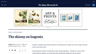 The skinny on Isagenix - Sydney Morning Herald