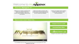 MyIsagenix - Welcome
