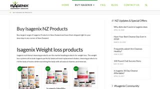Buy Isagenix Products - Shipping anywhere in New Zealand