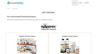 Order Isagenix - Health & Skin Change