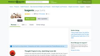 Isagenix Reviews (page 3) - ProductReview.com.au