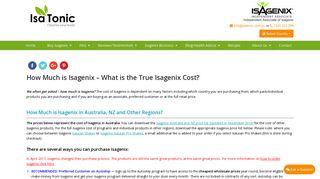How Much is Isagenix? What is the True Isagenix Cost? - Isatonic