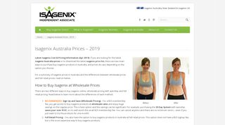 Isagenix Australia Prices (February 2019) | Isagenix Cost & Price List