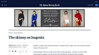 The skinny on Isagenix - Sydney Morning Herald