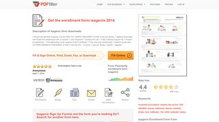 2014 Isagenix Enrollment Form Fill Online, Printable, Fillable, Blank ...