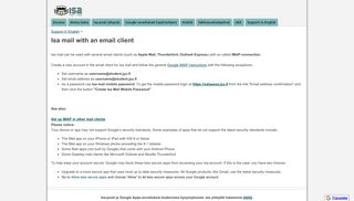 Isa mail with an email client - Googletuki