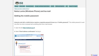 Nokia Lumia (Windows Phone) and Isa mail - Googletuki