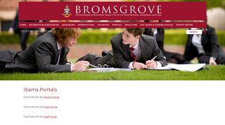 Staff, Pupil and Parent Portals - Bromsgrove School