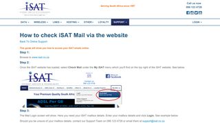 How to Check iSAT Mail via the Website