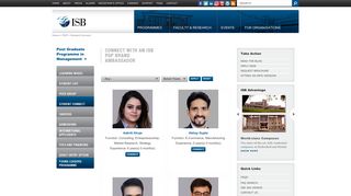 Connect with an ISB PGP Brand Ambassador | Student Connect | PGP ...