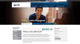 Young Leaders Programme | Undergraduate Students ... - ISB