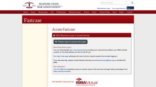 Access Fastcase | Illinois State Bar Association