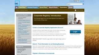 ISC - Corporate Registry