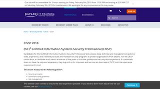 CISSP (Certified Information Systems Security Professional) - (ISC)2 ...