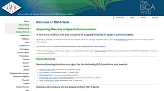 Welcome to ISCA Web... - ISCA Speech