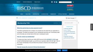 Membership FAQ - International Society for Clinical Densitometry (ISCD)