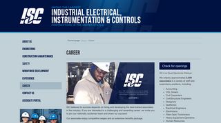 Career | ISC Constructors, L.L.C.