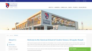 Welcome to the American School of Creative Science, Al Layyah ...