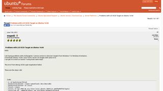 Problems with LIO ISCSI Target on Ubutnu 14.04 - Ubuntu Forums