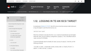 Red Hat Enterprise Linux 5 1.12. Logging In to an iSCSI Target - Red ...