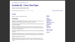 iscsiadm - open-iscsi administration utility - Linux Man Pages (8)
