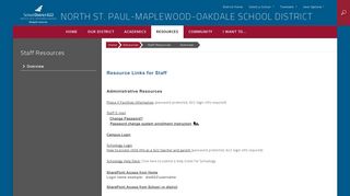 Staff Resources - North St. Paul-Maplewood-Oakdale School District