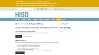 myHISD / Homepage - Houston