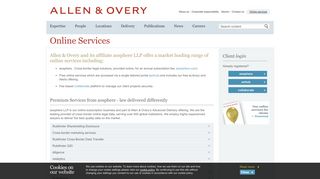 Online Services for Clients - Allen & Overy