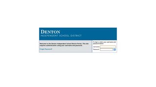 Denton ISD Logon