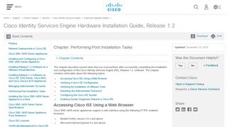 Cisco Identity Services Engine Hardware Installation Guide, Release ...
