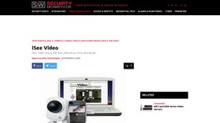 Napco Security Technologies iSee Video in Mobile, Vehicle, Body ...