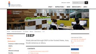 ISEP — English - Opiskelu Jyväskylän yliopistossa