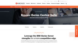 Kronos iSeries Workforce Management Suite; Time and Attendance ...