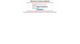 Uniserve Webmail - uniserve.com