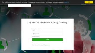 Log in - Information Sharing Gateway