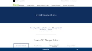 Investment Options | iShares 529 Plan - BlackRock