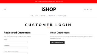 Sign In - iSHOP