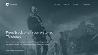 iShows TV - The definitive TV show Tracker powered by Trakt.tv