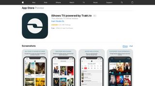 iShows TV powered by Trakt.tv on the App Store - iTunes - Apple