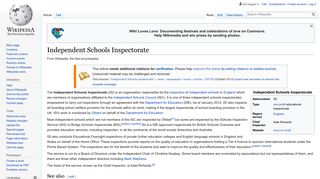 Independent Schools Inspectorate - Wikipedia